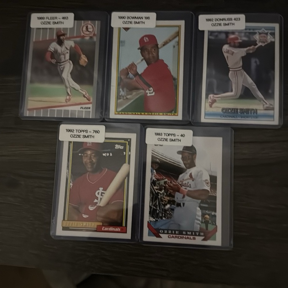 Ozzie Smith Baseball Card Set